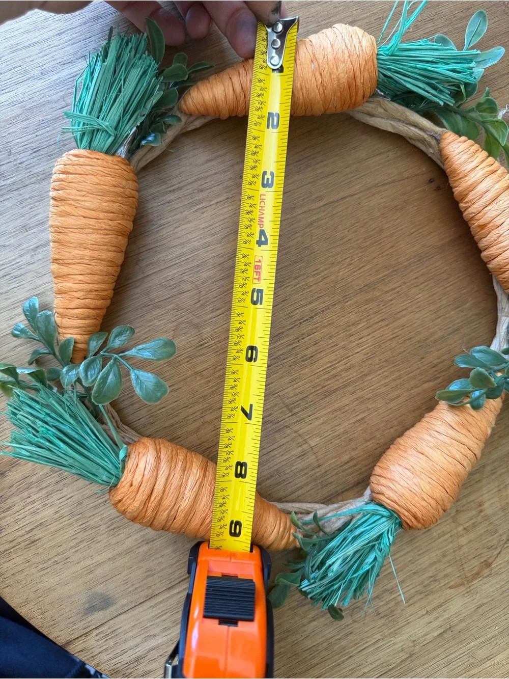 Target Orange and Green Carrot Wreath